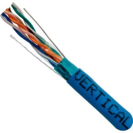 CHIPTECH, INC DBA VERTICAL CABLE Vertical Cable 057-479/S/P/BL Cat 5E STP 1000' 4 Pair Bulk Blue-Plenum Jacket AWG24 Bare Copper 057-479/S/P/BL